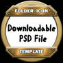 Folder Icon Template PSD