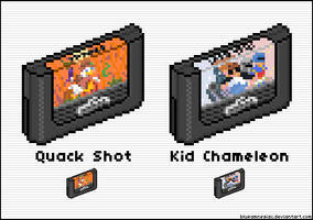 Quack Shot + Kid Chameleon Cart Icons [50x50]