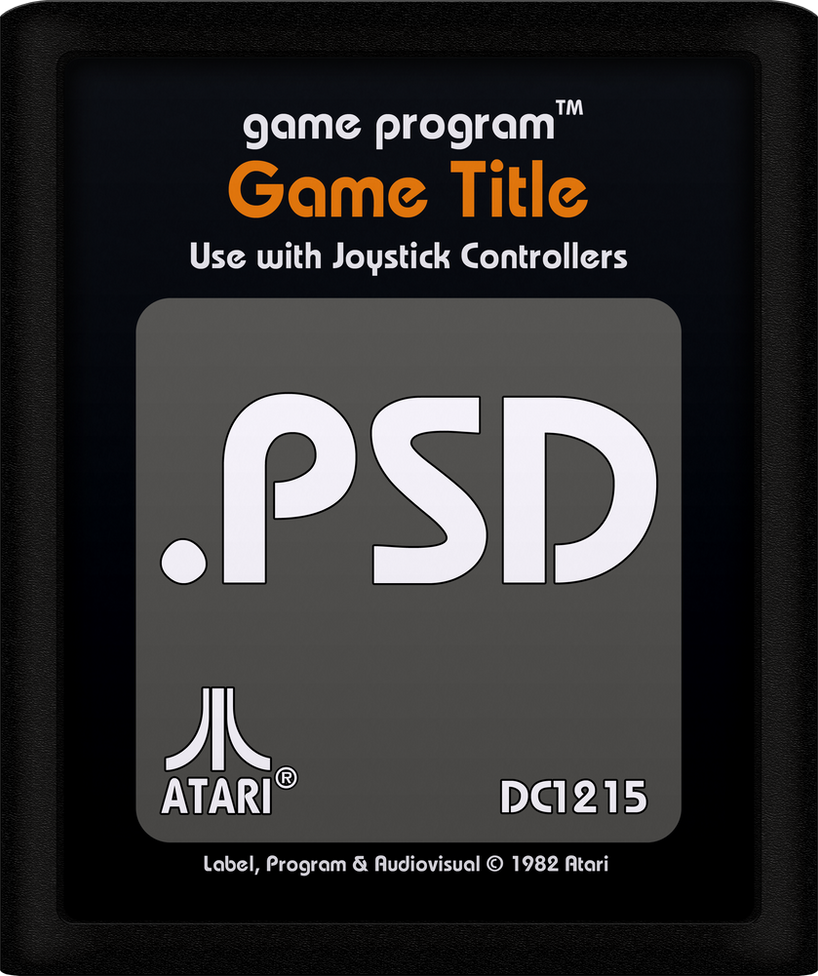 Atari 2600 Cartridge PSD by BLUEamnesiac on DeviantArt