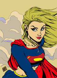 Super Girl by Marc F Huizinga by Pendecon Flat Car