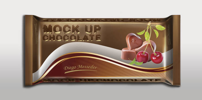 Mock up - Barra De Chocolate 1kg