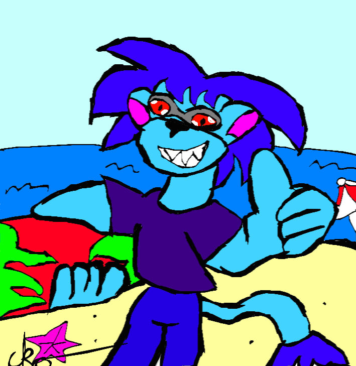 Leon At The Beach by Acrobatdog on DeviantArt