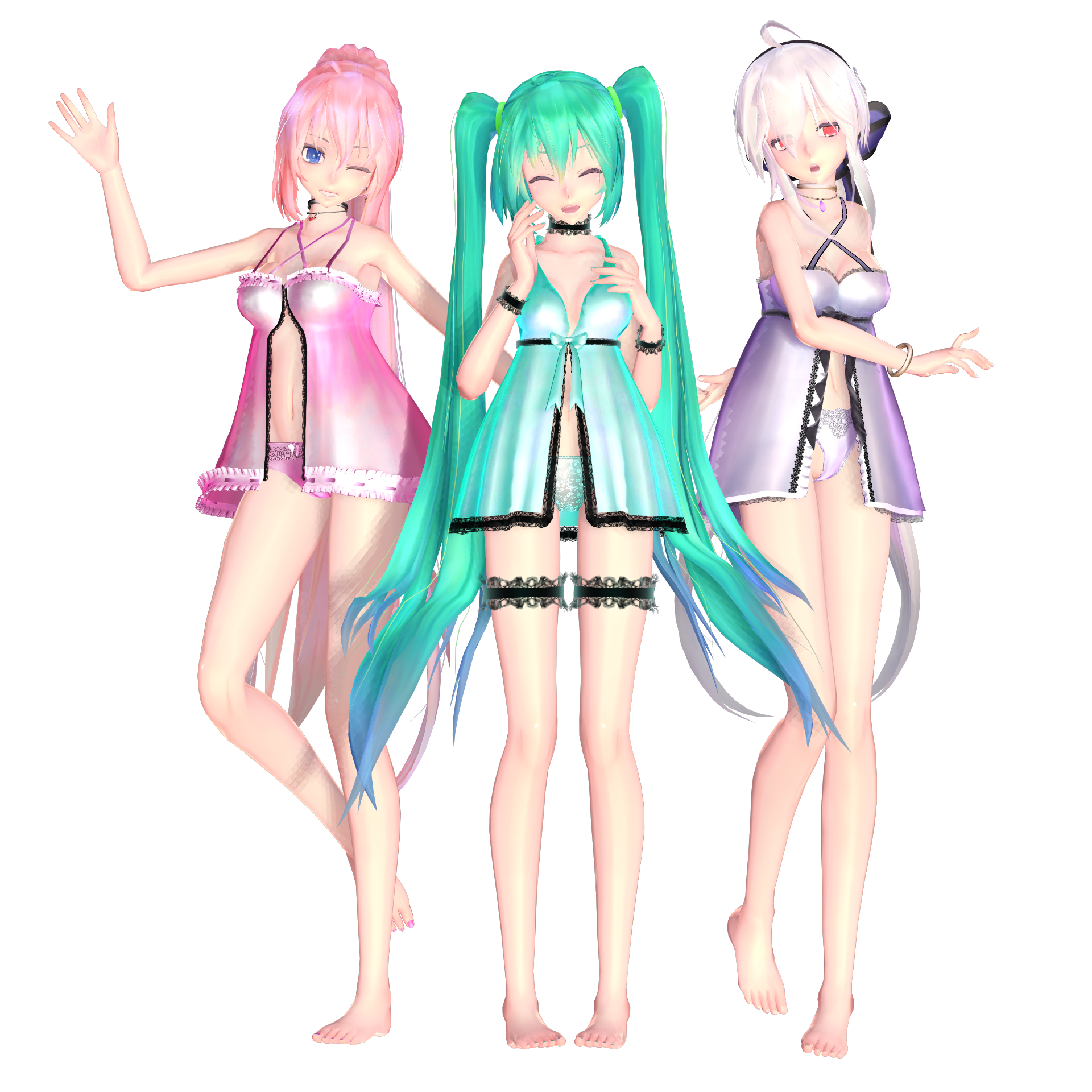 TDA Lingerie Dress Ver2.0 DL Models [Close]