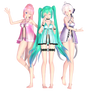 TDA Lingerie Dress Ver2.0 DL Models [Close]