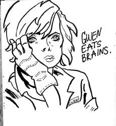 Gwen Eats Brains