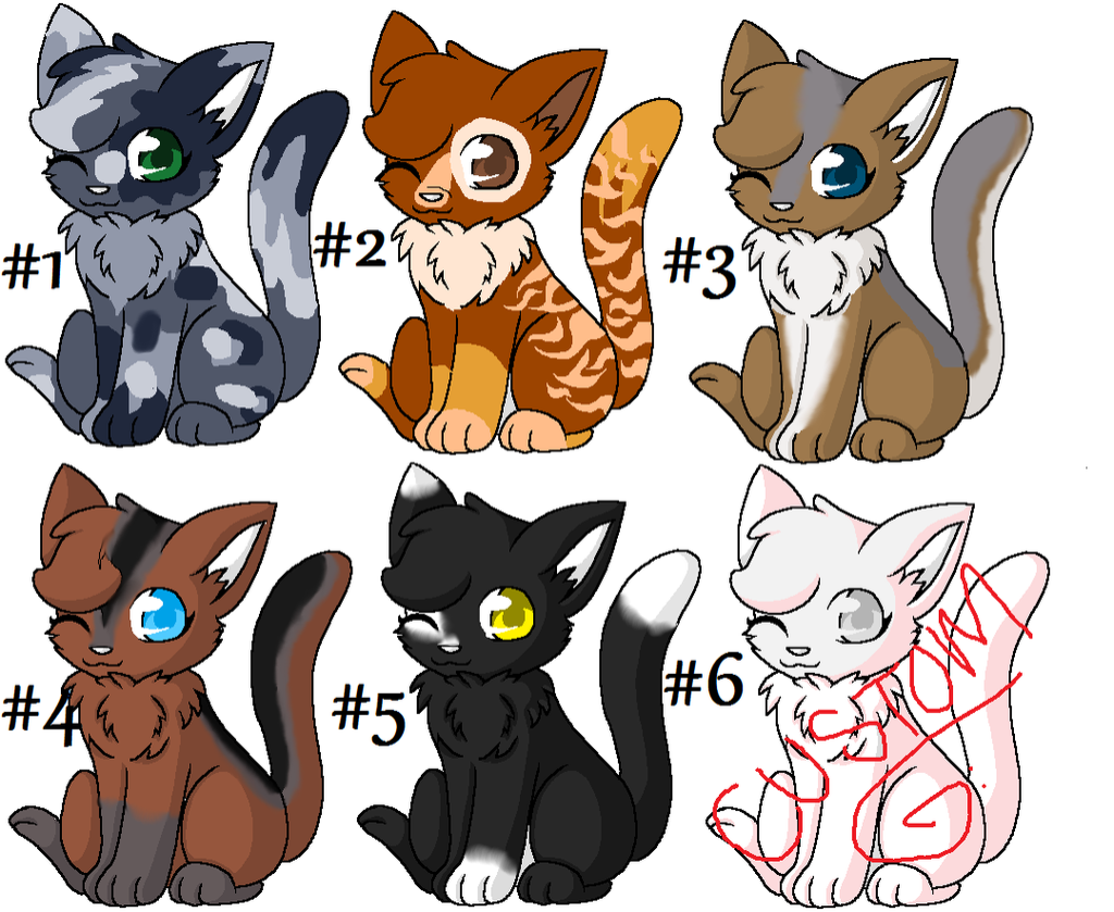 Warrior Cat Adopts by NeonSistersAdopts on DeviantArt
