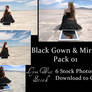 Black Gown and Mirror Pack 01