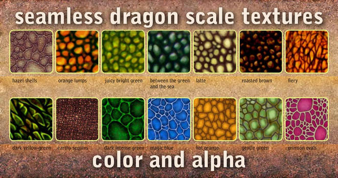 seamless dragon scale textures