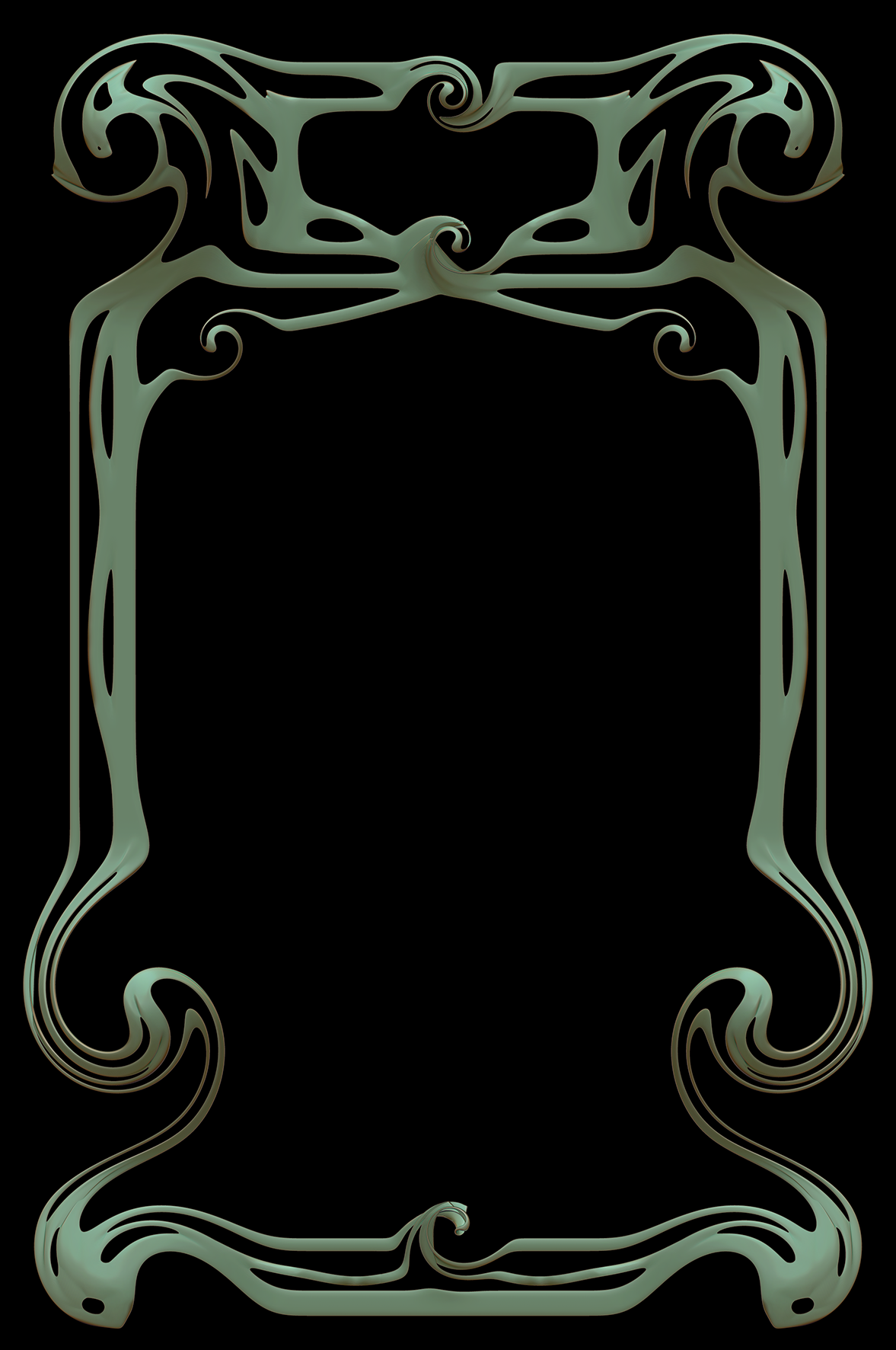 Art Nouveau frame - PSD file by Riccus on DeviantArt