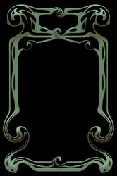 Art Nouveau frame - PSD file by Riccus
