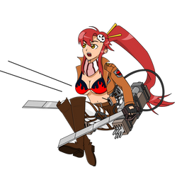 Yoko Littner in 3D Maneuver Gear