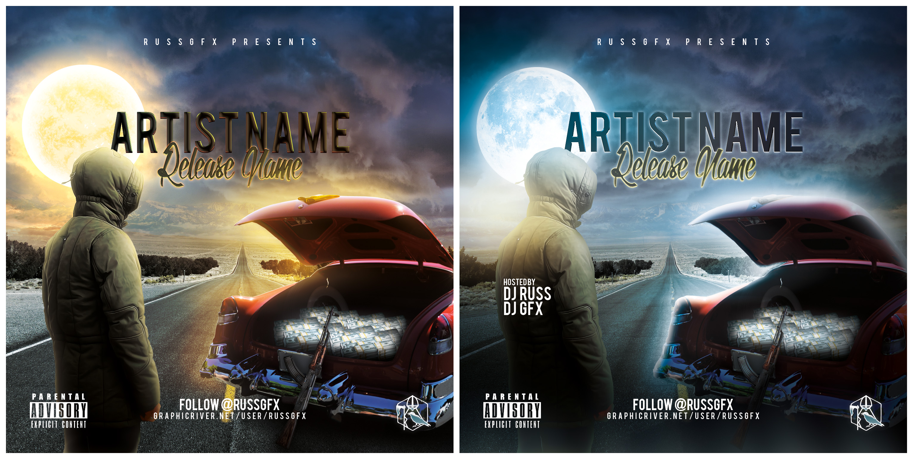 The Road PSD CD Cover Template (FREE DOWNLOAD) by RUSSGFX