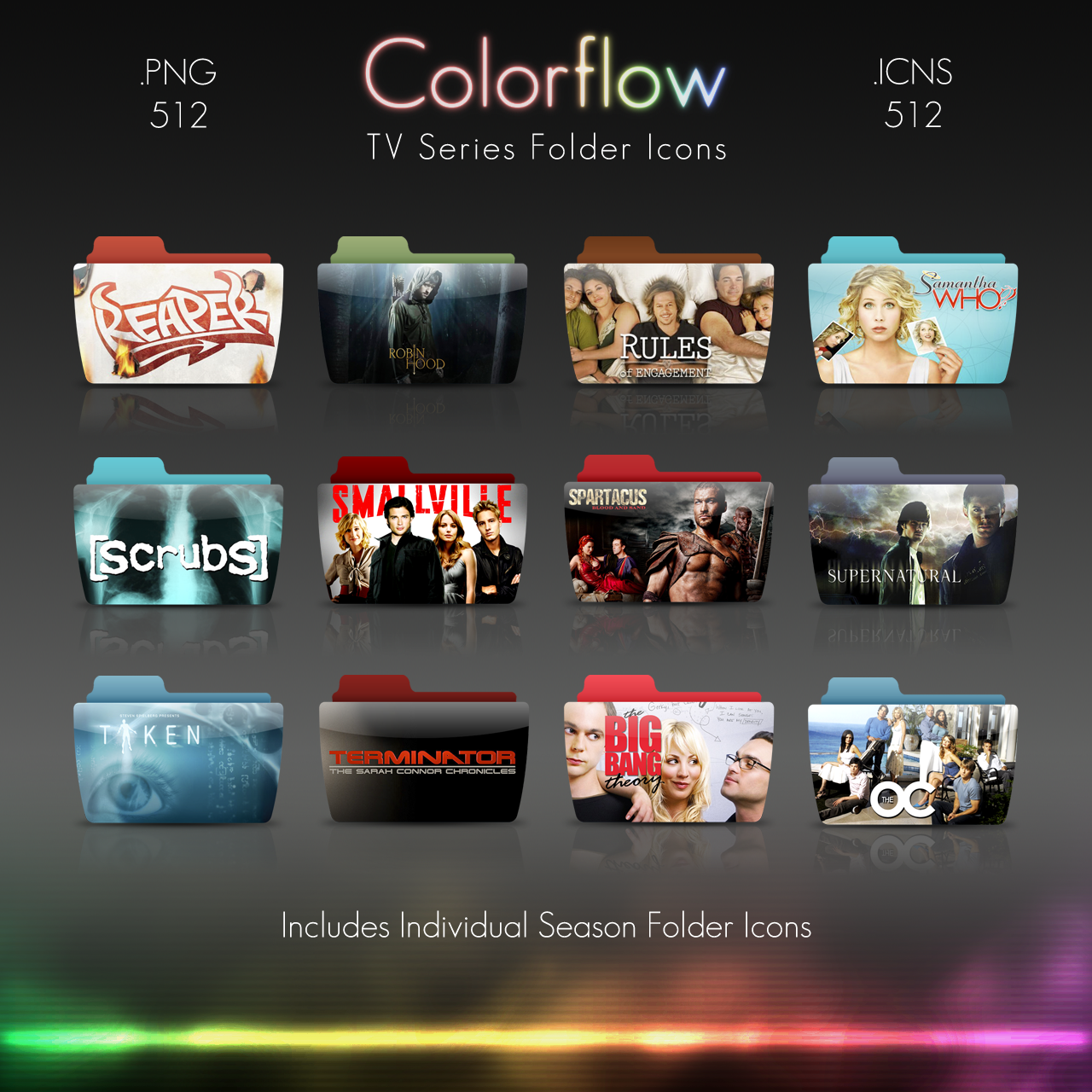 Colorflow TV Folder Icons 4 by Crazyfool16 on DeviantArt