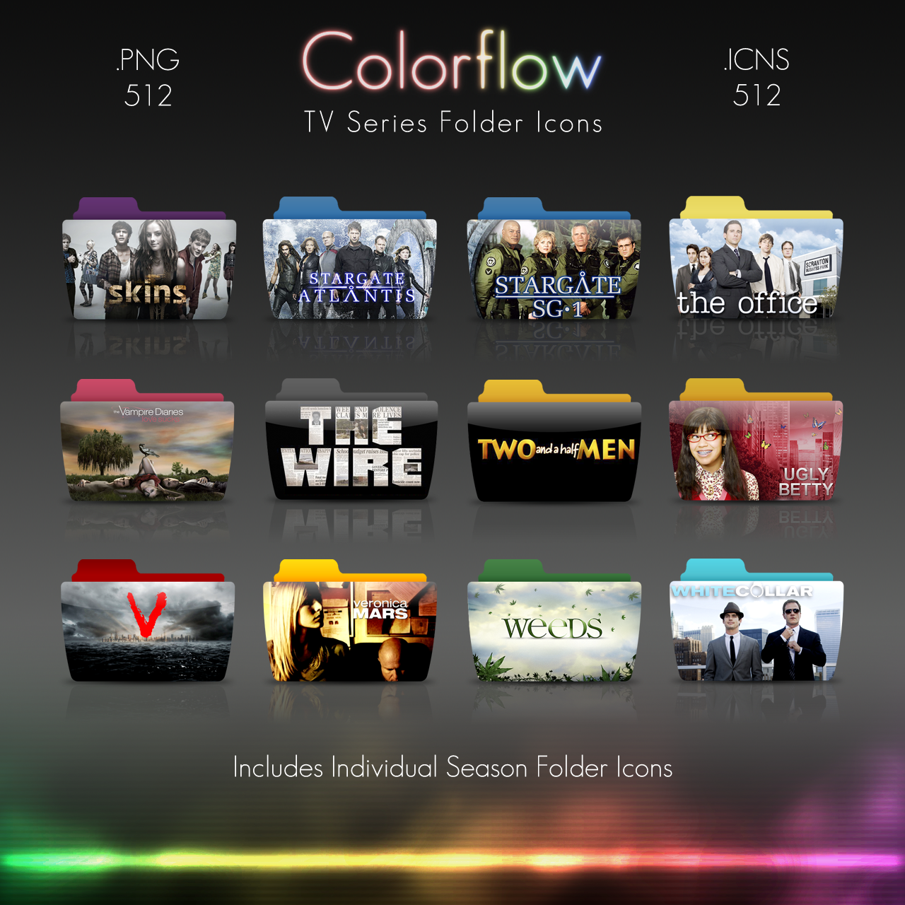 Colorflow TV Folder Icons 5 by Crazyfool16 on DeviantArt
