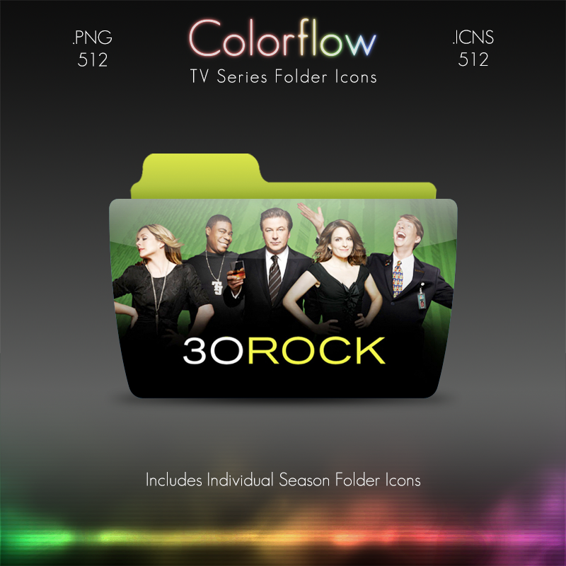 Colorflow TV Folder Icons: 30 Rock