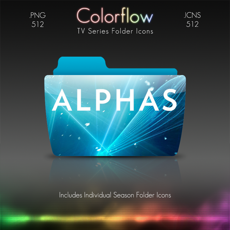 Colorflow TV Folder Icons: Alphas