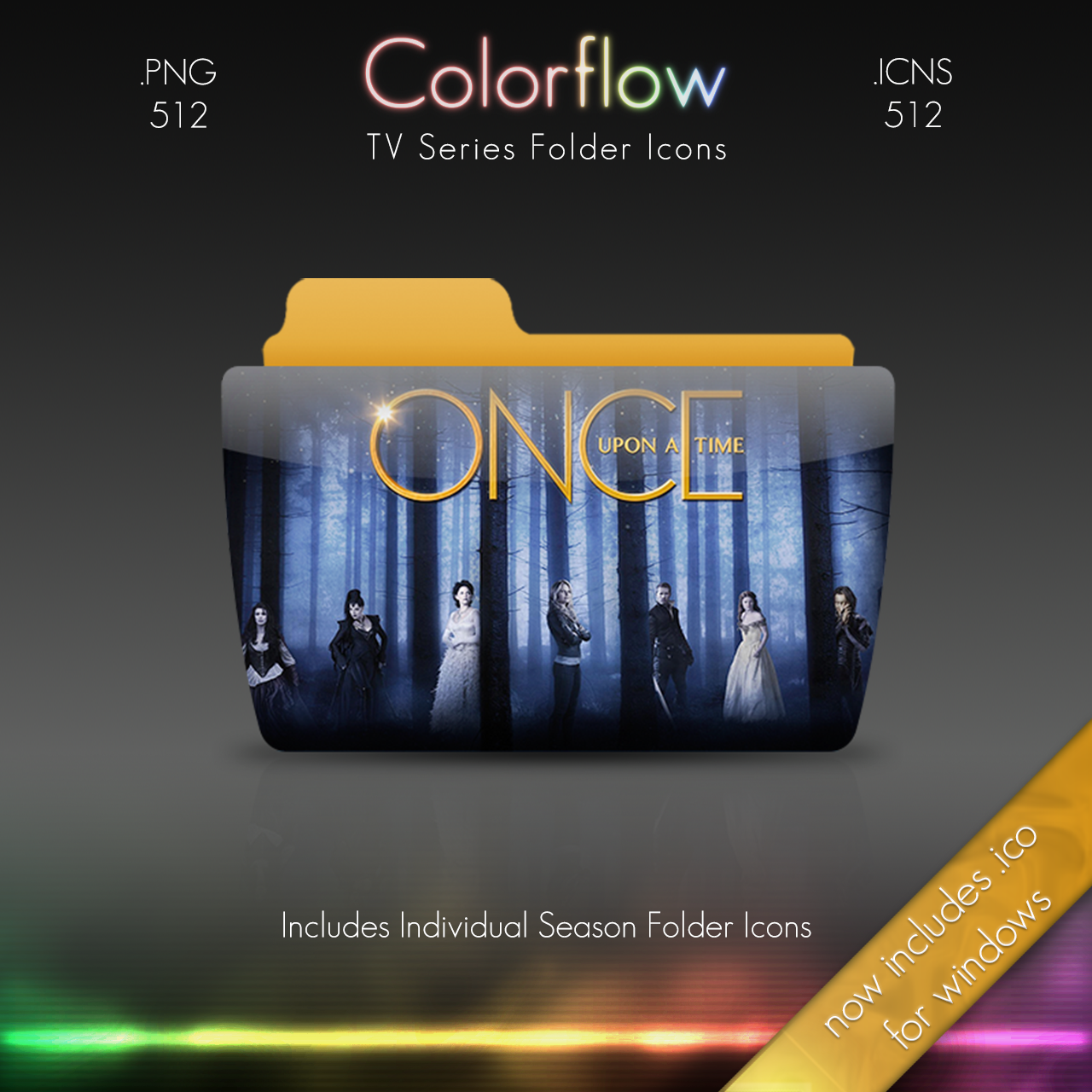 Colorflow TV Folder Icons: Once Upon A Time