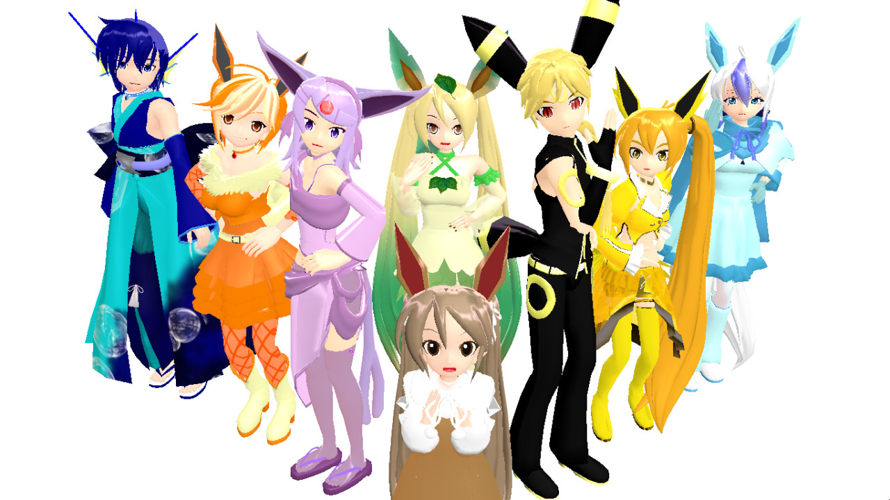 Eeveelutions set 1 by Your-friend-Sushi on DeviantArt