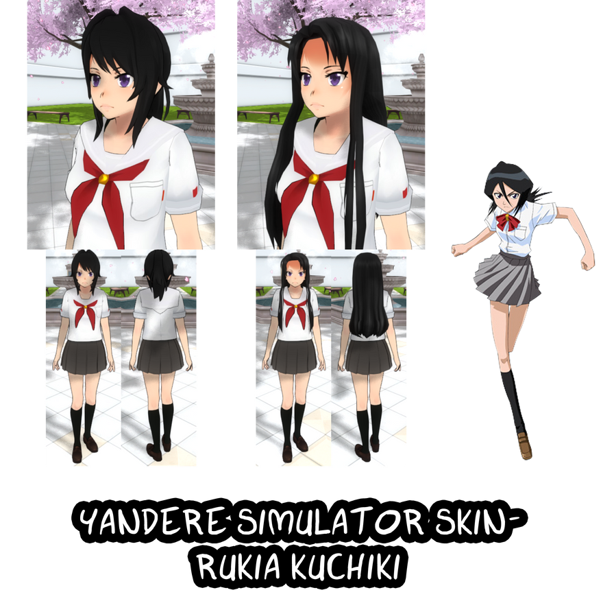 Yandere Simulator- Rukia Kuchiki Skin by ImaginaryAlchemist on DeviantArt
