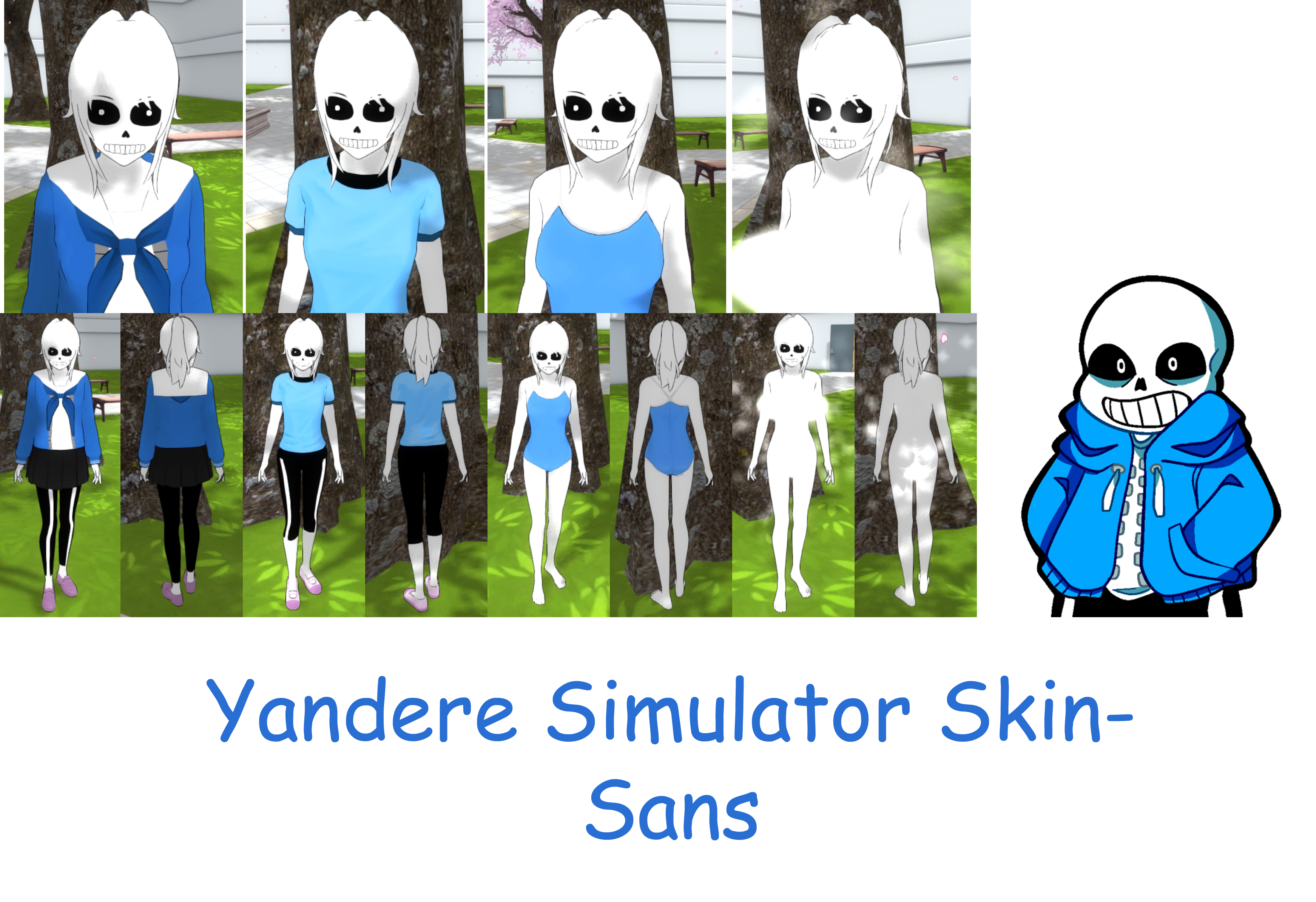 Yandere Simulator Sans Skin By Imaginaryalchemist On Deviantart