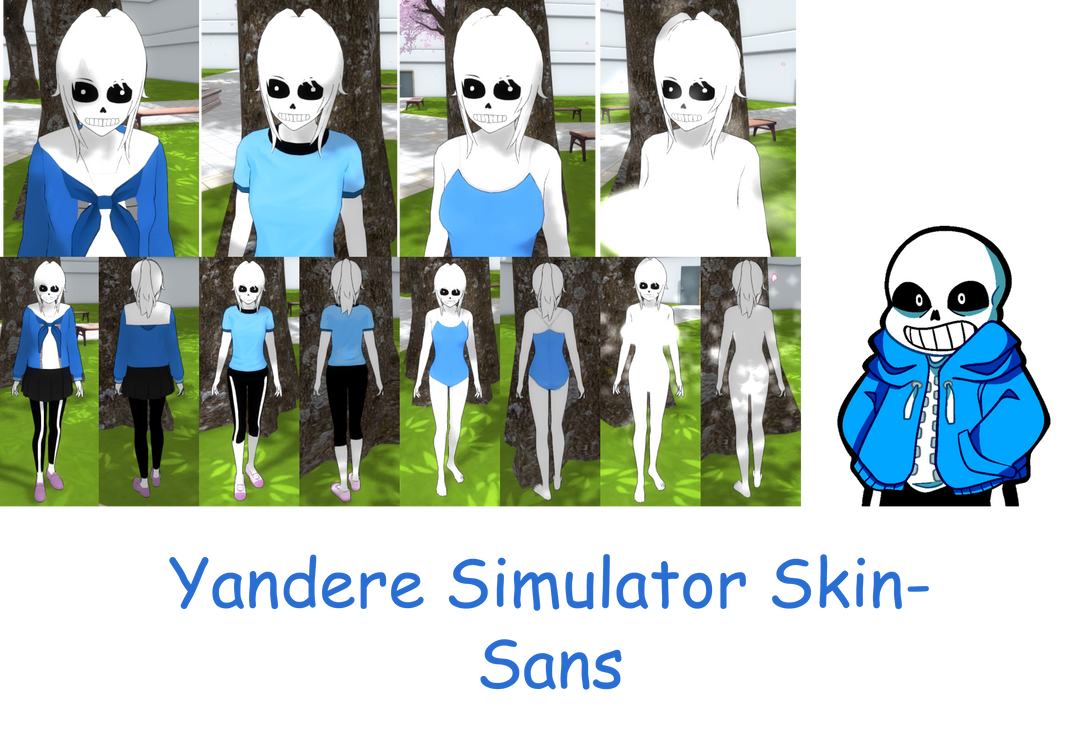 Yandere Simulator Sans Skin By Imaginaryalchemist On Deviantart