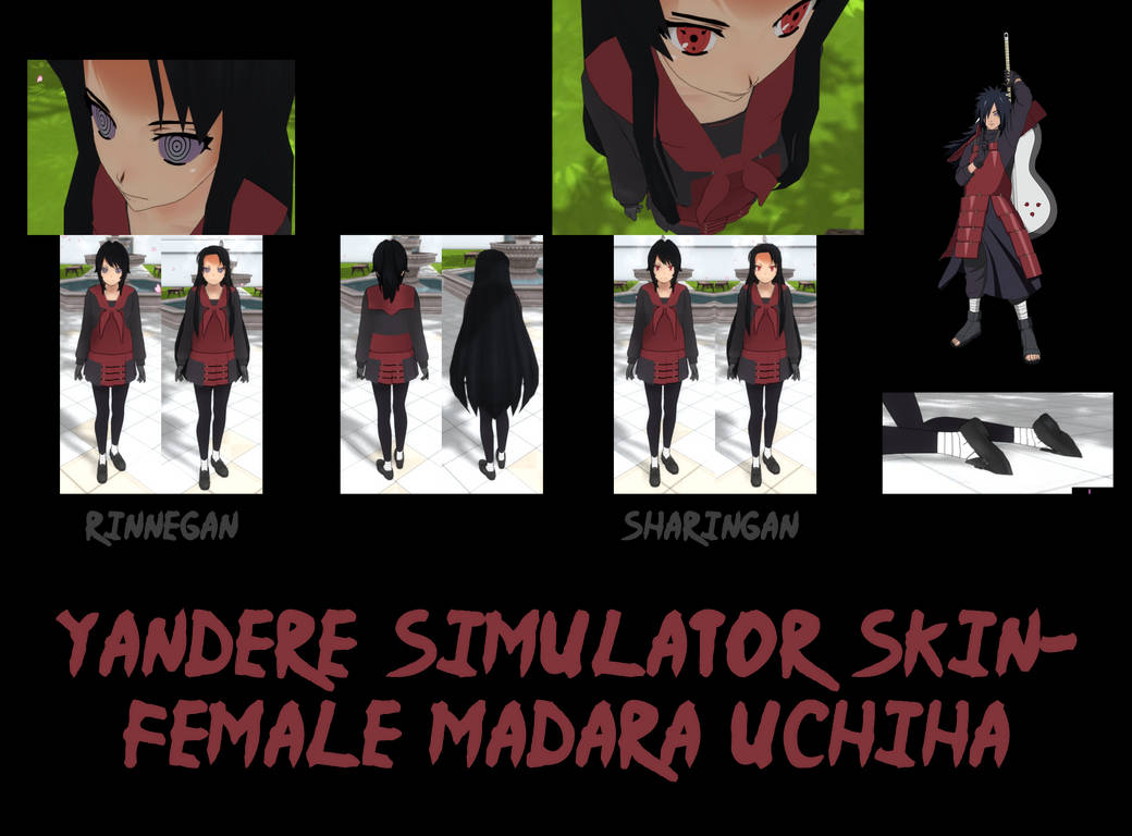 Yandere Simulator Female Madara Uchiha Skin By Imaginaryalchemist