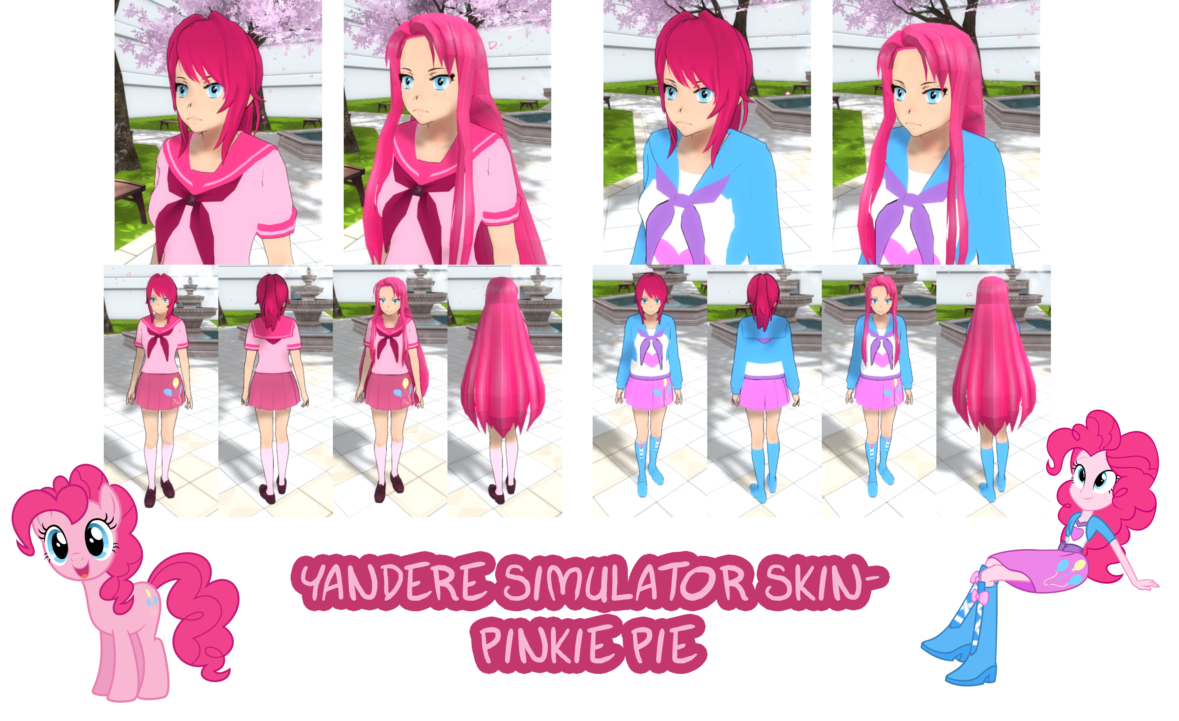 Карта яндере симулятор пони таун