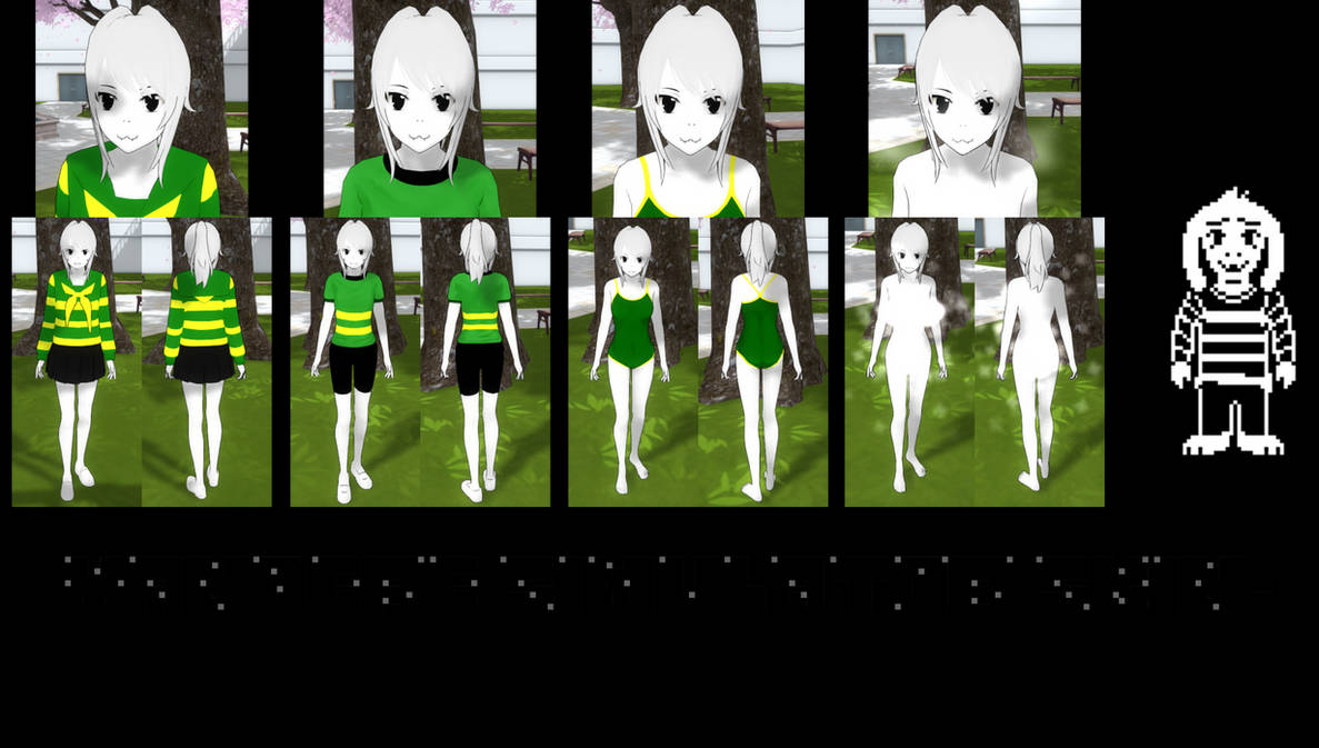 Yandere Simulator- Asriel Skin by ImaginaryAlchemist on DeviantArt