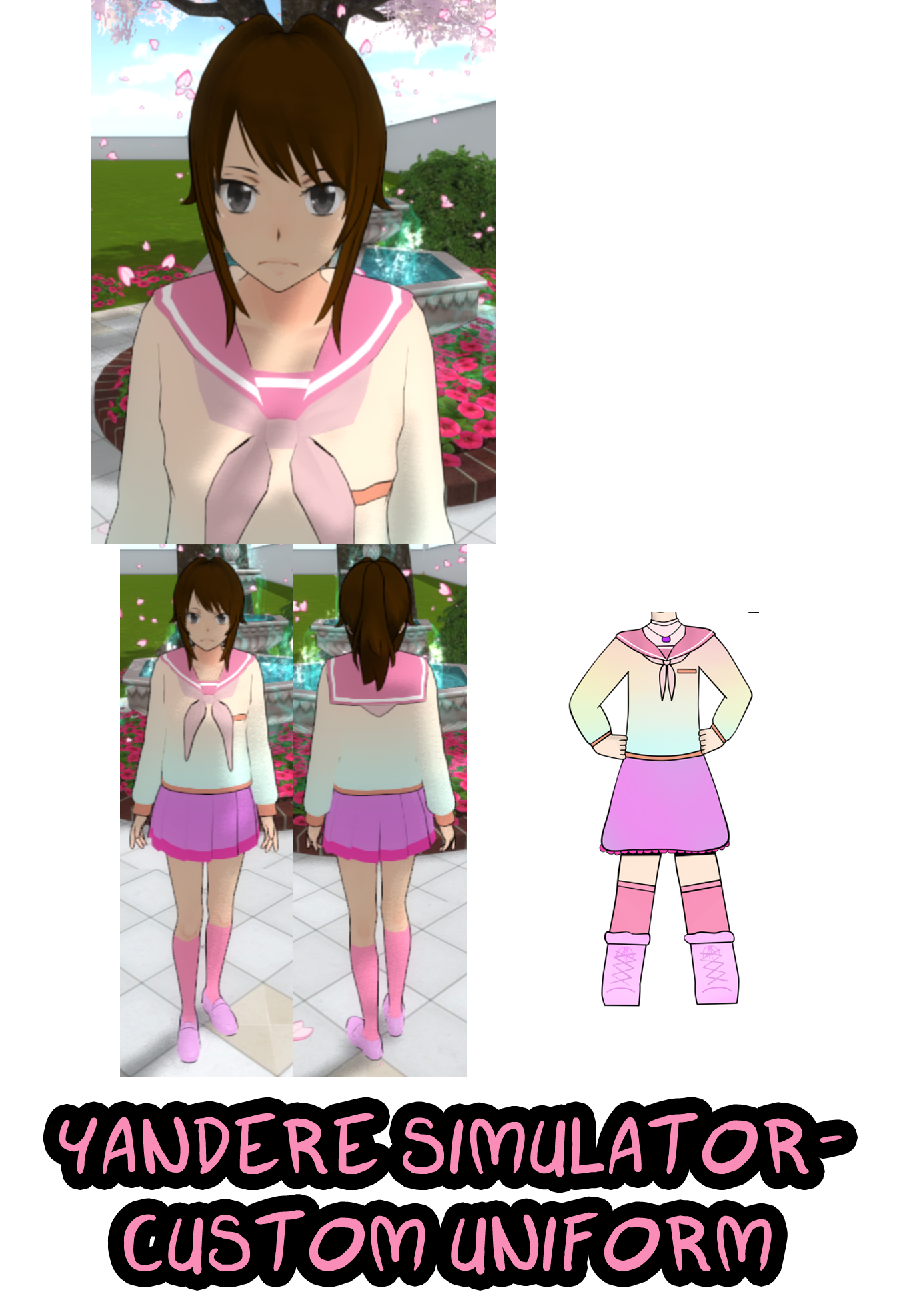 Yandere Simulator- Custom Uniform and Hair by ImaginaryAlchemist on ...