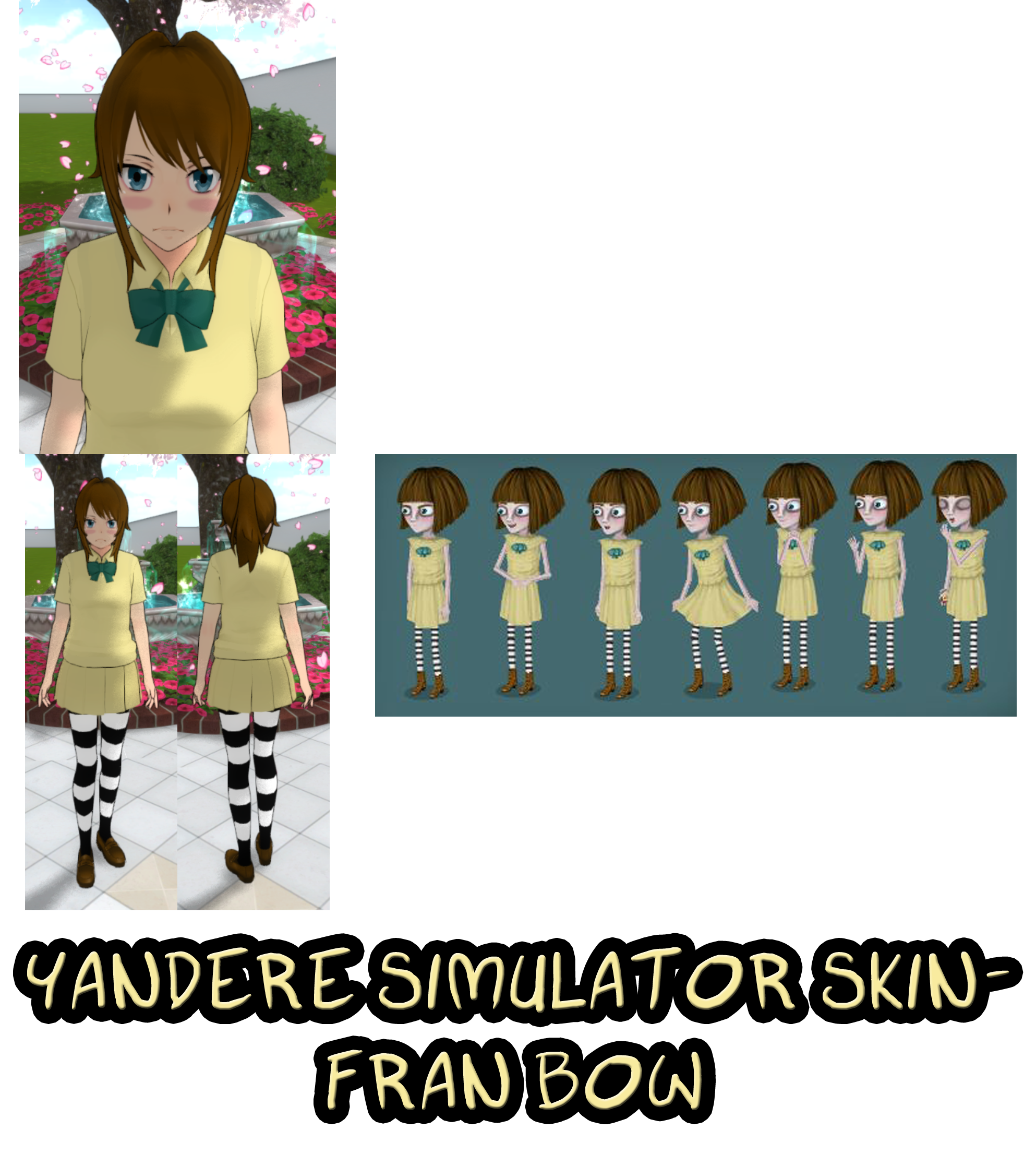 Yandere Simulator Fran Bow Skin By Imaginaryalchemist On Deviantart