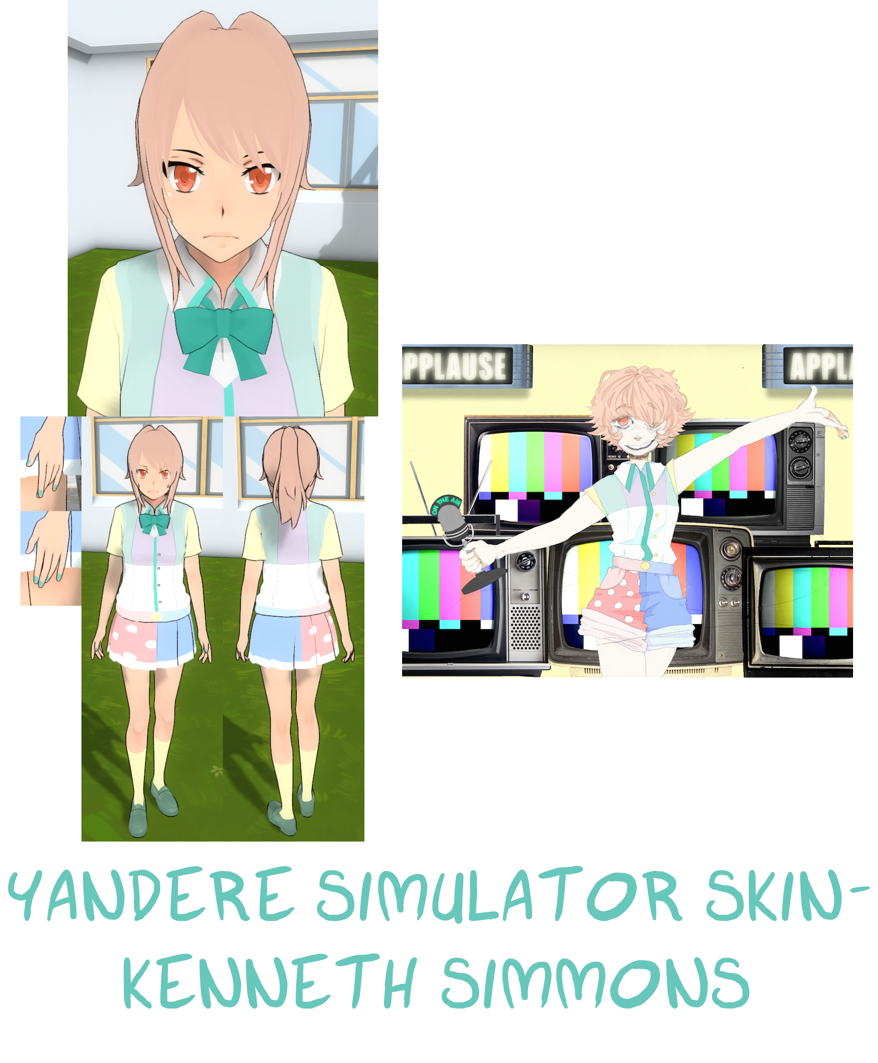 Yandere Simulator Skins: Ink Sans by CuteKittenAnimations on DeviantArt