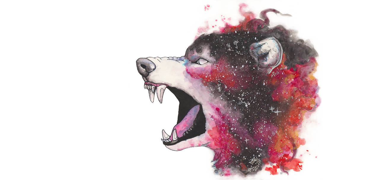 Galaxy Wolf High Resolution Print For Sale By Psychosisblazee On Deviantart