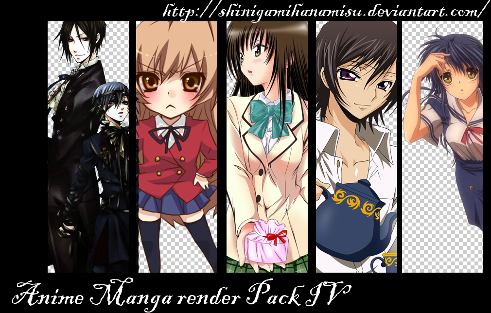 Anime Manga render Pack IV by Shinigamihanamisu on DeviantArt