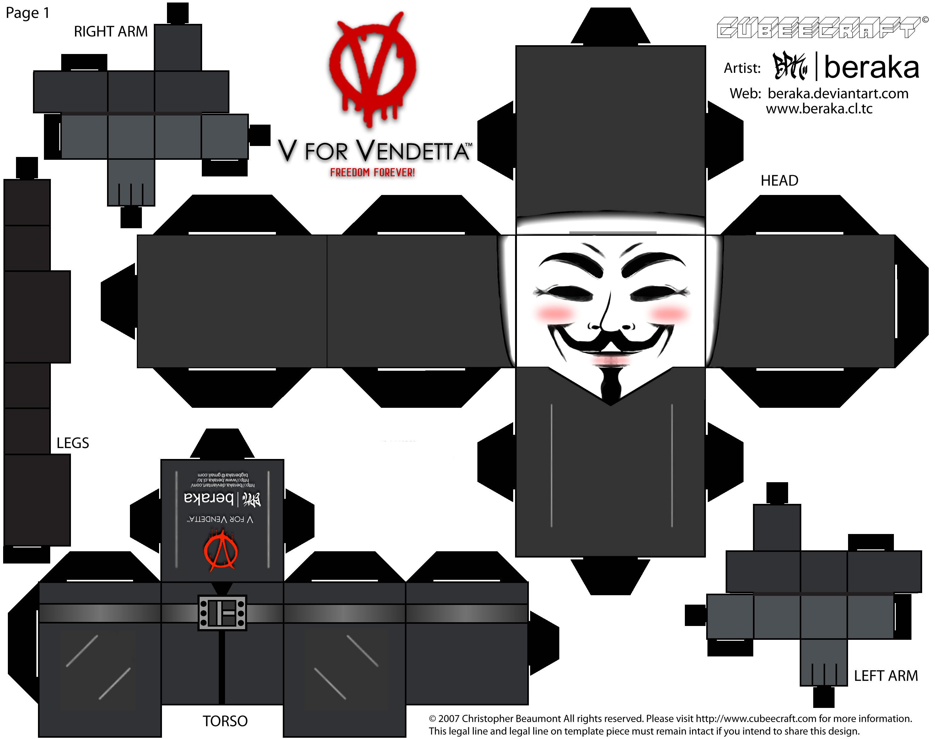 V for Vendetta Cubeecraft