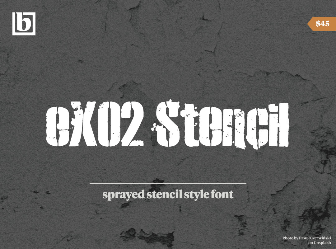 eXO2 Stencil Font