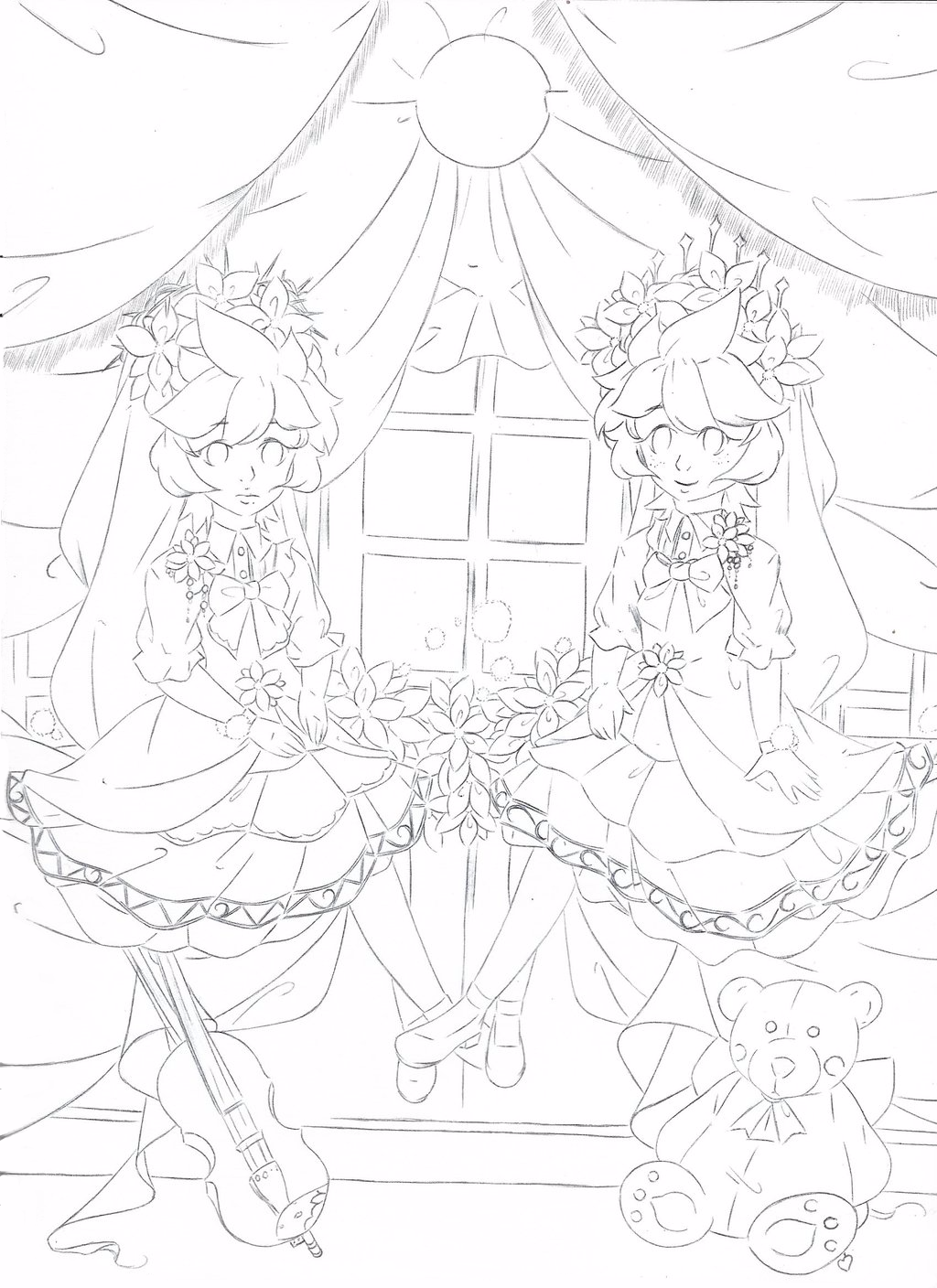 Mirror Doll .:Lineart:.