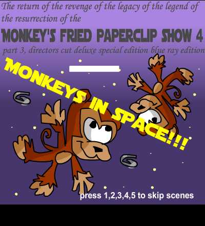 Monkeys fried paperclip show4