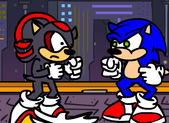 Sonic versus Shadow