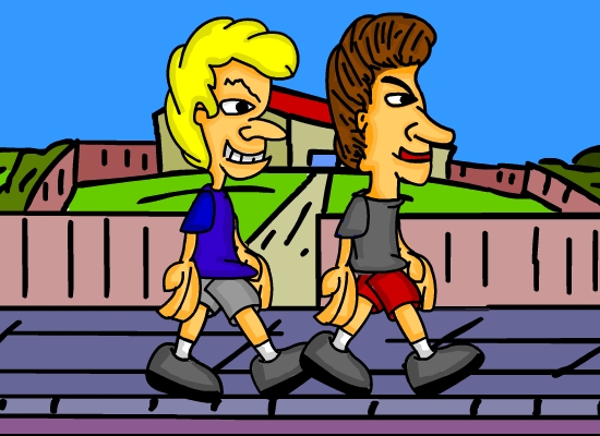 Beavis and butthead,nacho walk