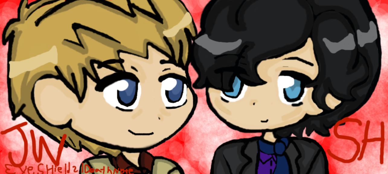 Sherlock and John (muro drawing)