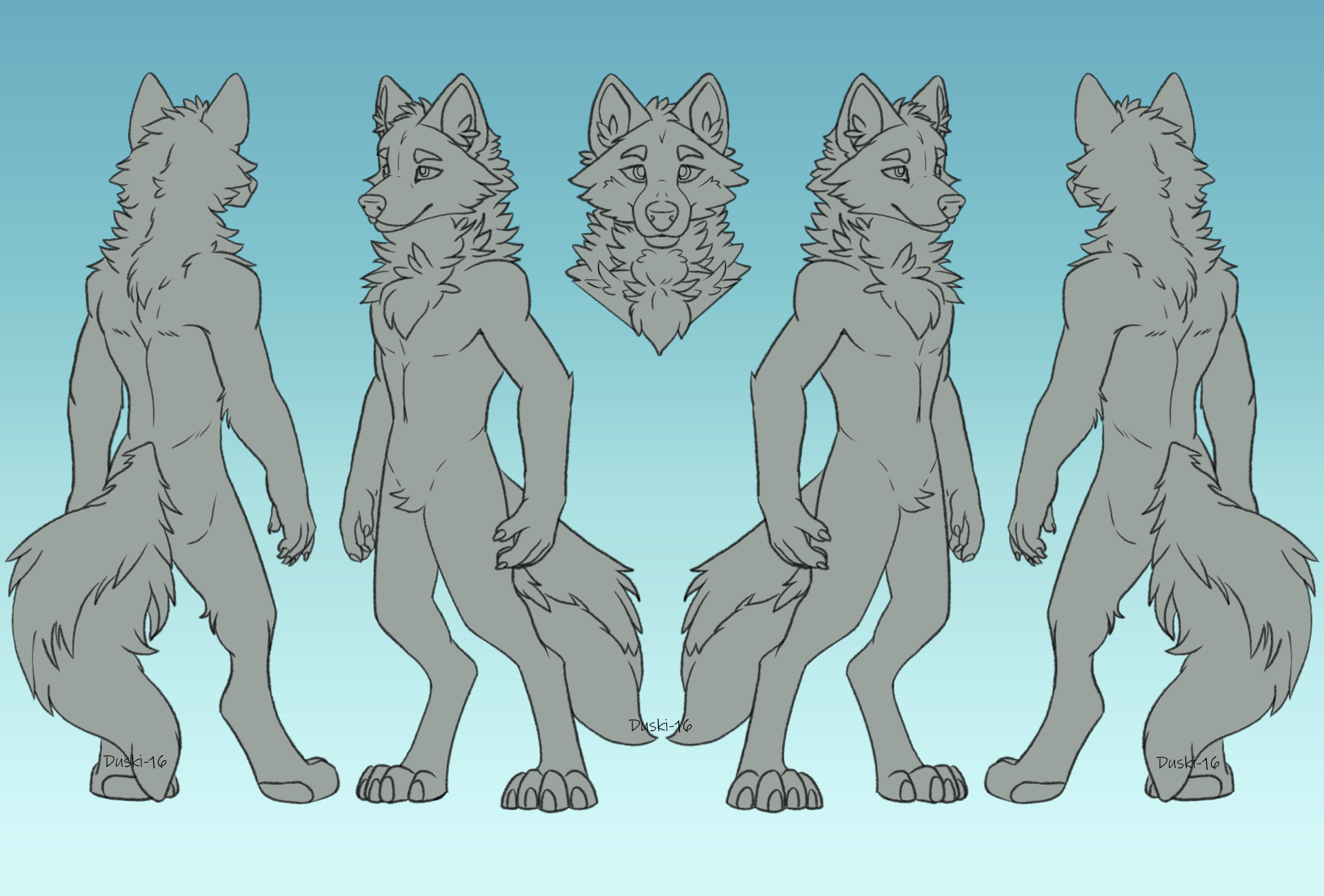 Furry Reference Sheet - F2U by Duski-16 on DeviantArt