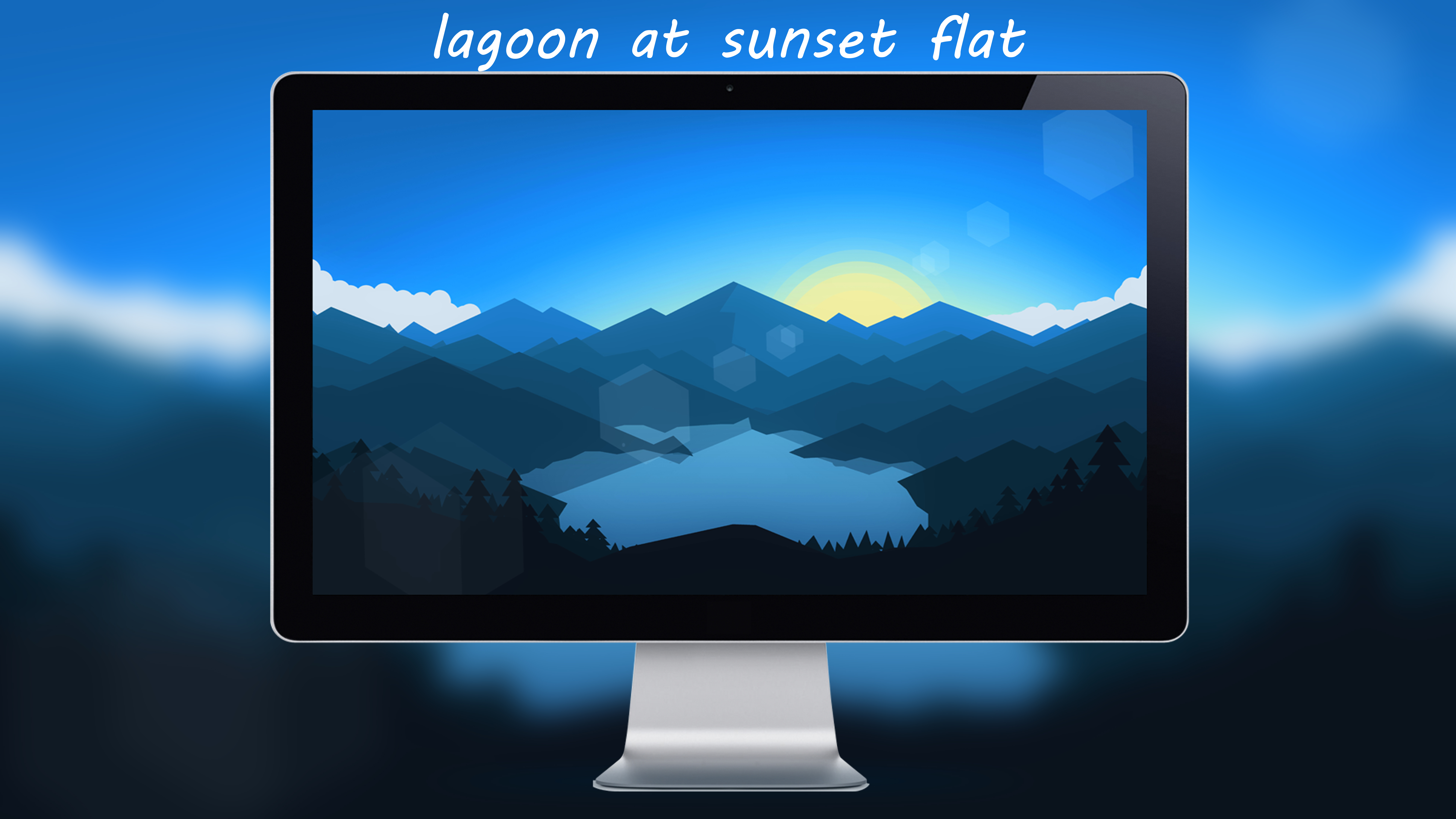 Lagoon At Sunset By Desinguchiha