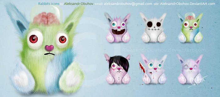 Rabbits icons