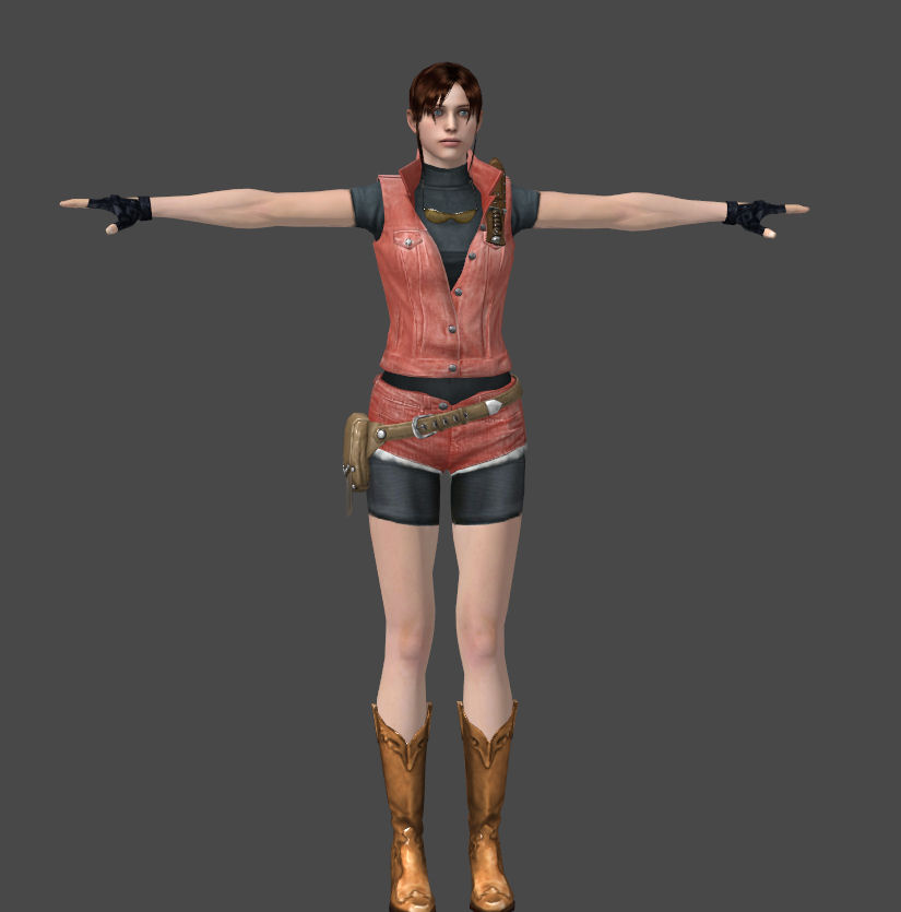 Classic Claire Redfield with Resident Evil 2 Remake Outfit addon