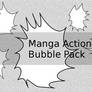 Manga action bubble pack