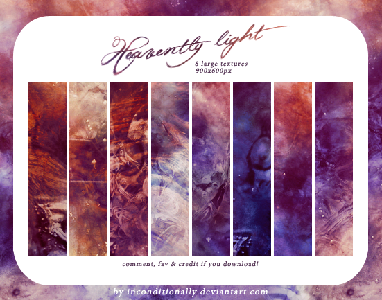 heavently light: textures set