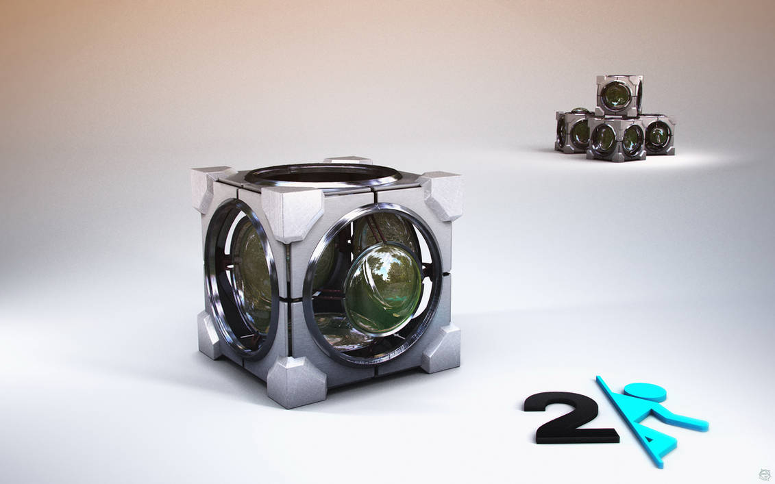 Redirection Cube - Portal by Cage-waRp on DeviantArt