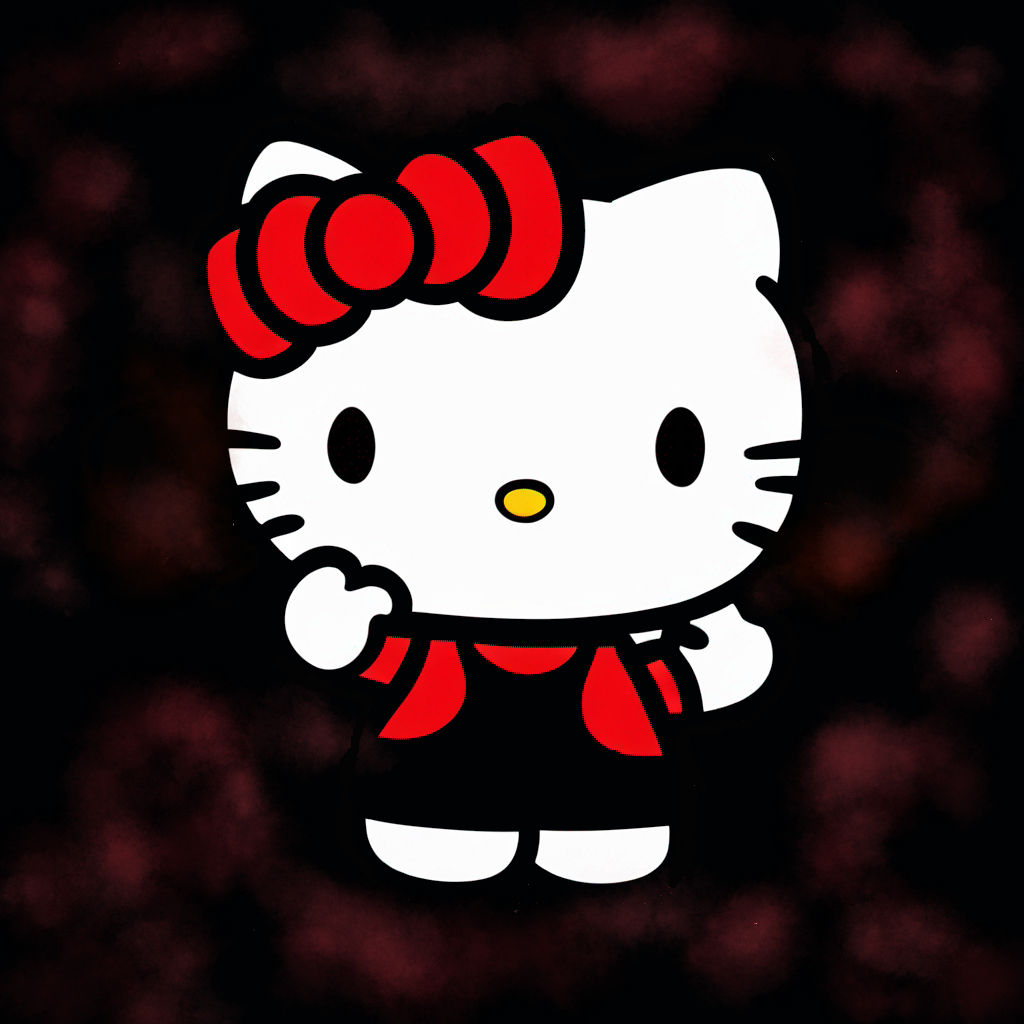 Black and Red Hello Kitty by WorldOfSanrio on DeviantArt