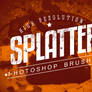 7 Splatter Photoshop Brushes