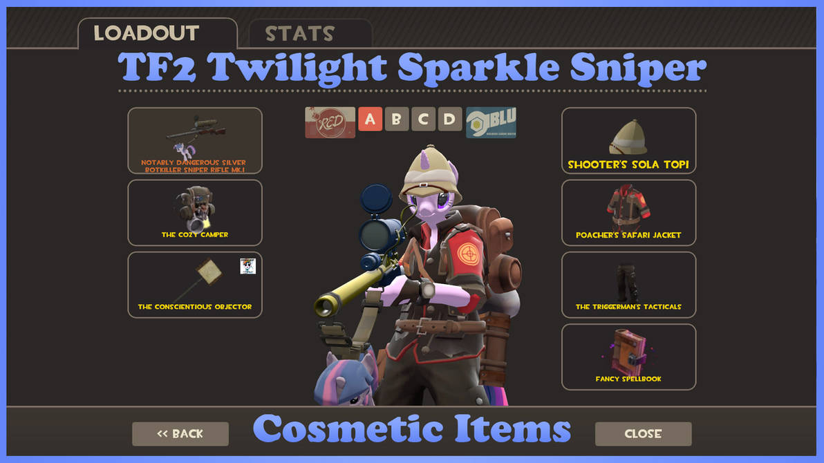 Tf2 2021 Christmas Cosmetics Tf2 Twilight Sparkle Sniper Cosmetic Items By Lightningdart On Deviantart